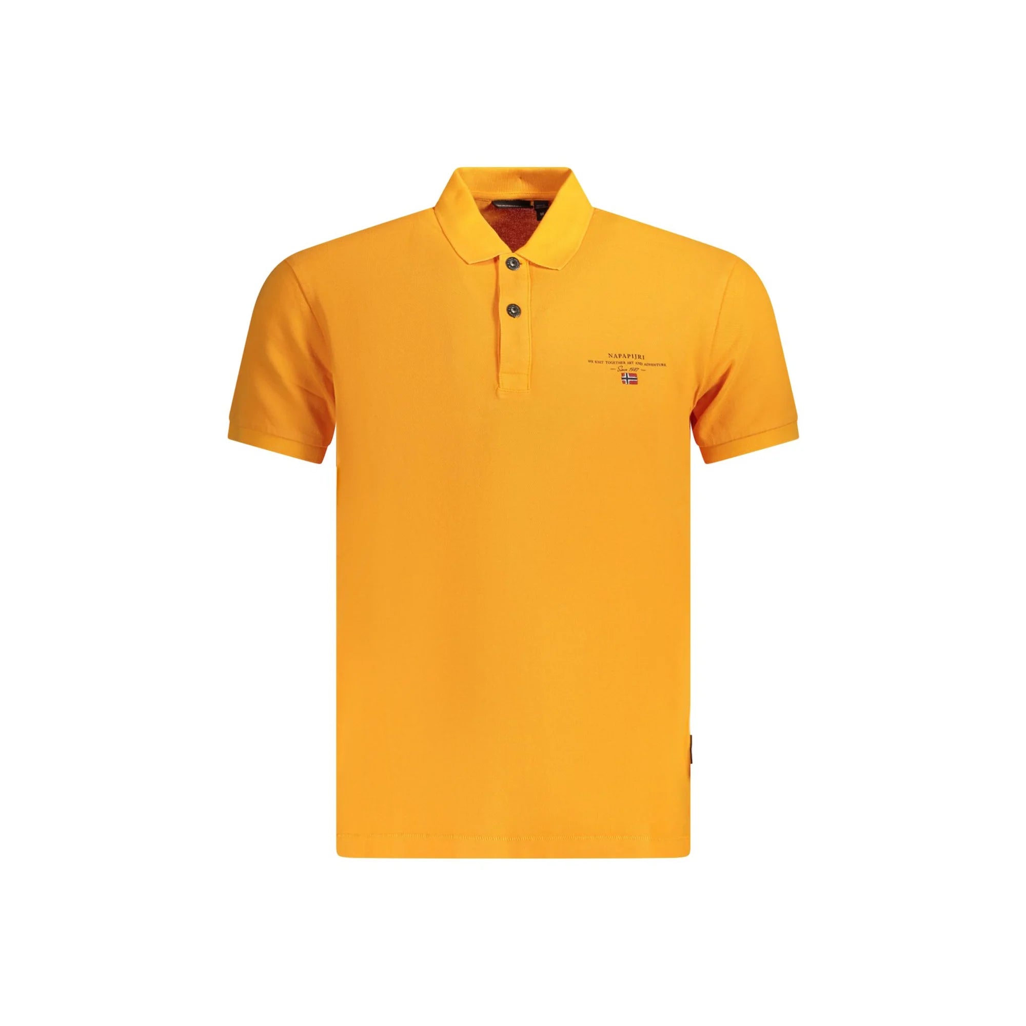 Napapijri Polo Maniche Corte Uomo Arancione Stampa/Ricamo/Logo - foto prodotto